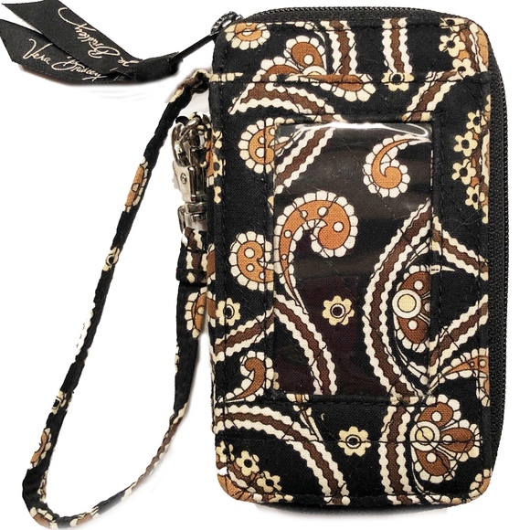 Vera Bradley Cafe Latte Wristlet Bag Retired - Picture 1 of 6